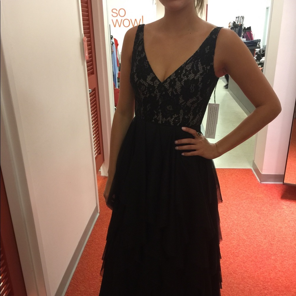 Aidan Mattox Black Evening Gown